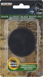 WIZKIDS DEEP CUTS BLACK 50MM ROUND BASE 10CT | Boutique FDB