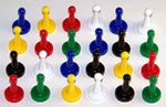 Ensemble de 24 pions 1'' en plastique KG12101 | Boutique FDB
