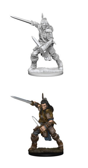 Pathfinder Deep Cuts Unpainted Miniatures: Human Male Fighter | Boutique FDB