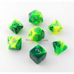 GEMINI 7-DIE SET GREEN-YELLOW/SILVER | Boutique FDB