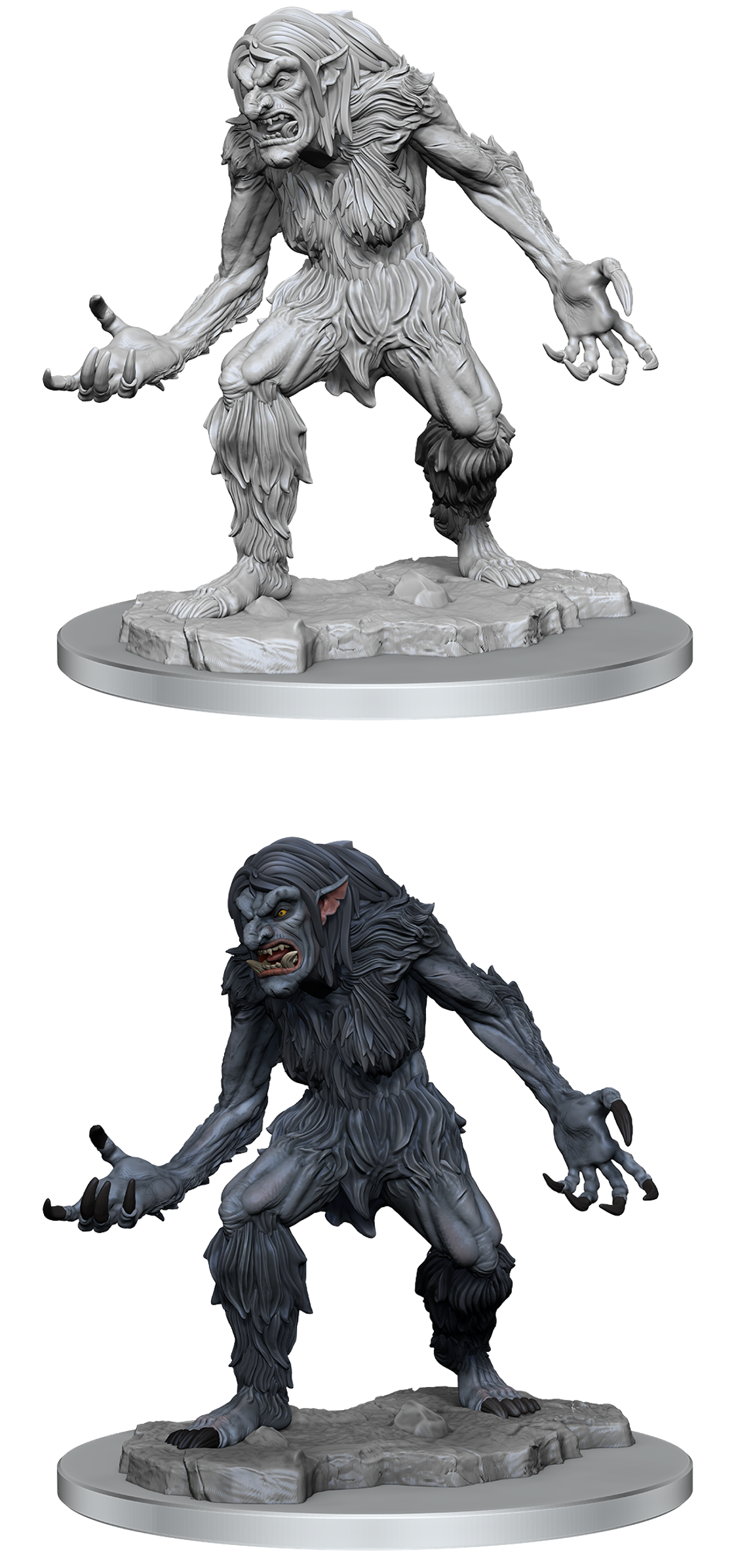 Dungeons & Dragons : Unpainted Miniatures - Wave 16 - Ice Troll Female | Boutique FDB