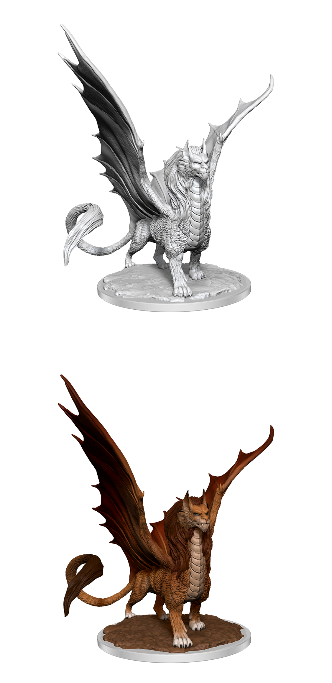 Dungeons & Dragons : Unpainted Miniatures - Wave 17 - Dragonne | Boutique FDB