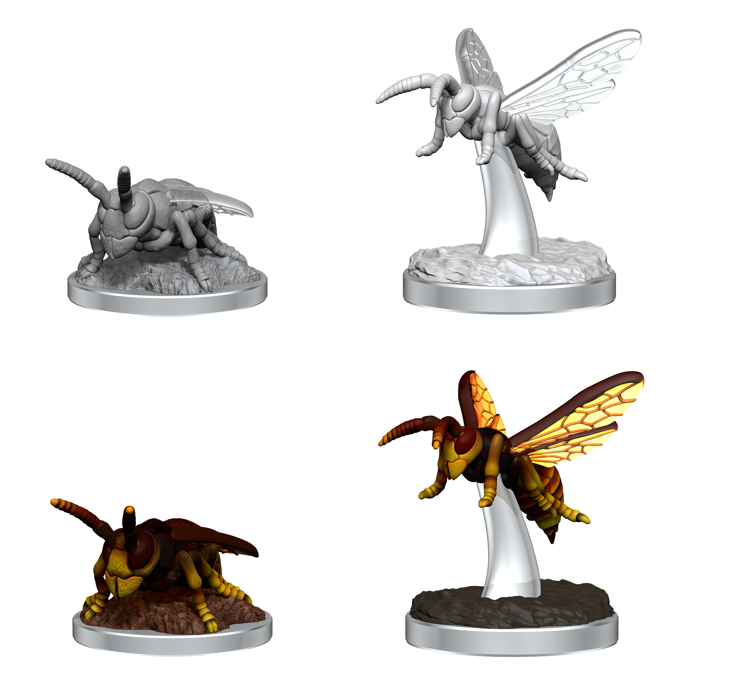 Dungeons & Dragons : Unpainted Miniatures - Wave 19 - Murder Hornets | Boutique FDB