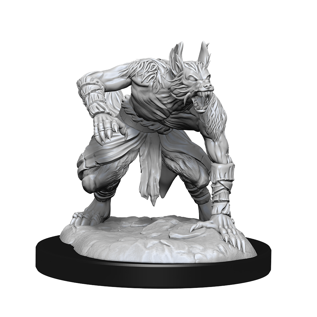 Dungeons & Dragons : Unpainted Miniatures - Wave 14 - Jackalwere & Jackal | Boutique FDB