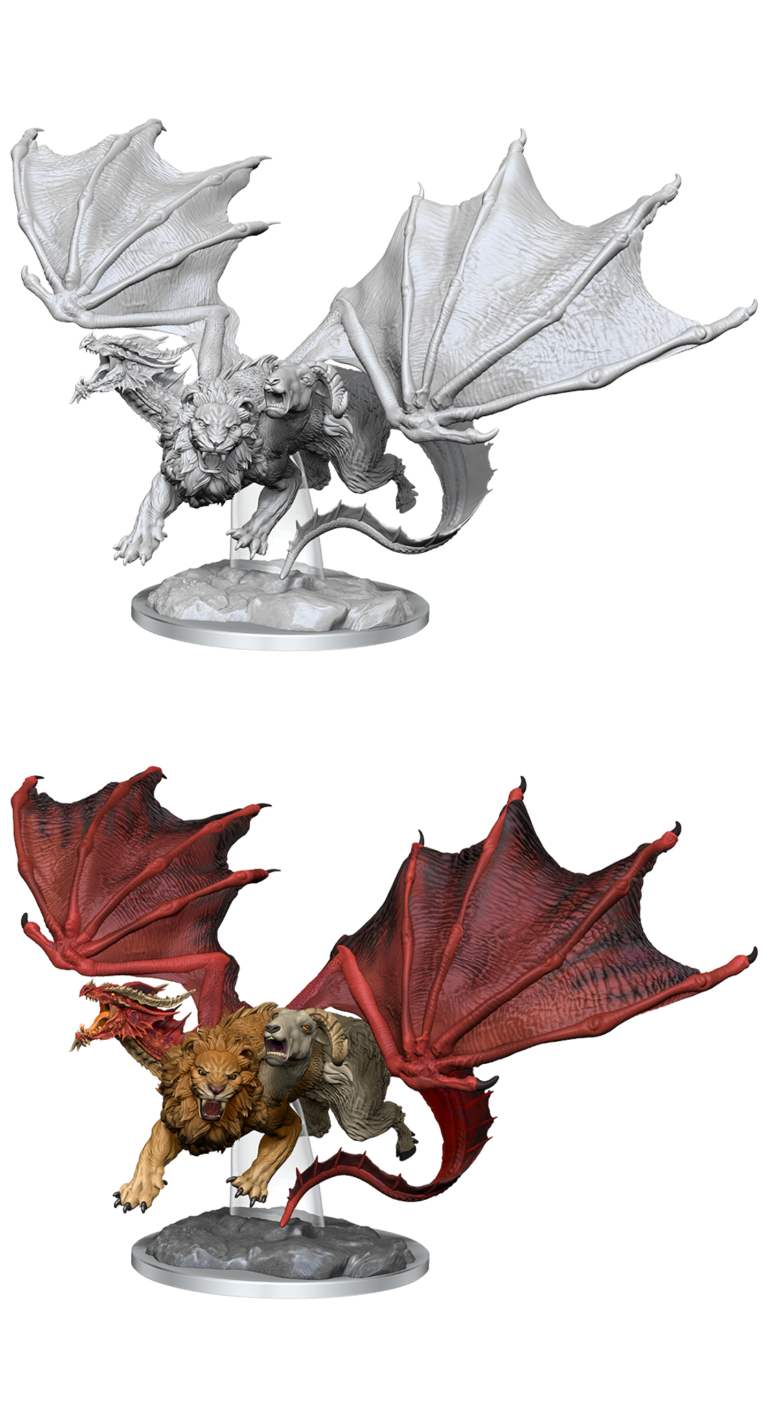 Dungeons & Dragons : Unpainted Miniatures - Wave 16 - Chimera | Boutique FDB