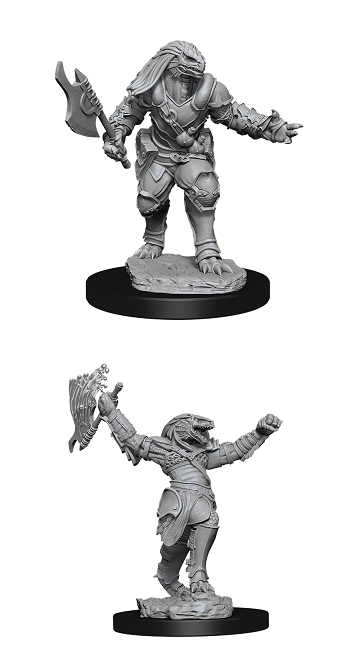 Dungeons and Dragons : Unpainted Miniatures - Wave 11 - Female Dragonborn Fighter | Boutique FDB