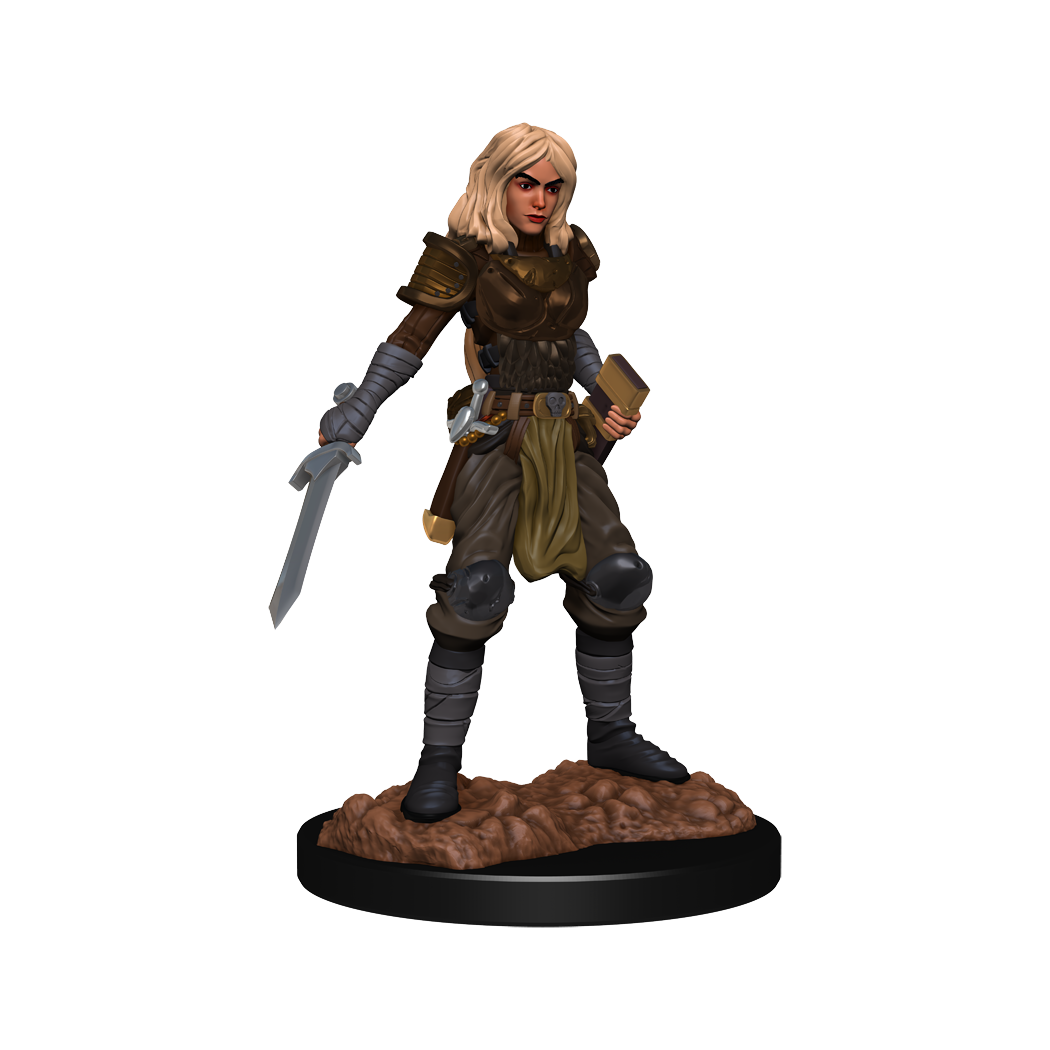 Pathfinder : Unpainted Miniatures - Wave 15 - Female Human Fighter | Boutique FDB