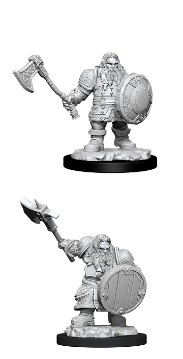 DND UNPAINTED MINIS WV11 MALE DWARF FIGHTER | Boutique FDB