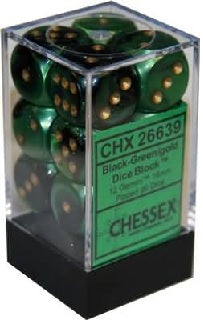 GEMINI 12D6 BLACK-GREEN/GOLD 16MM | Boutique FDB