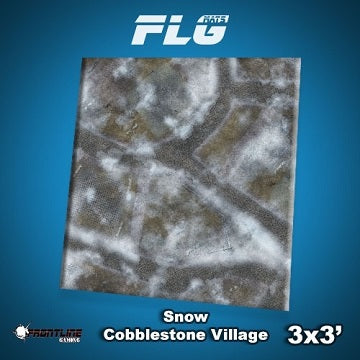 FLG MATS SNOW COBBLESTONE VILLAGE 3X3 | Boutique FDB