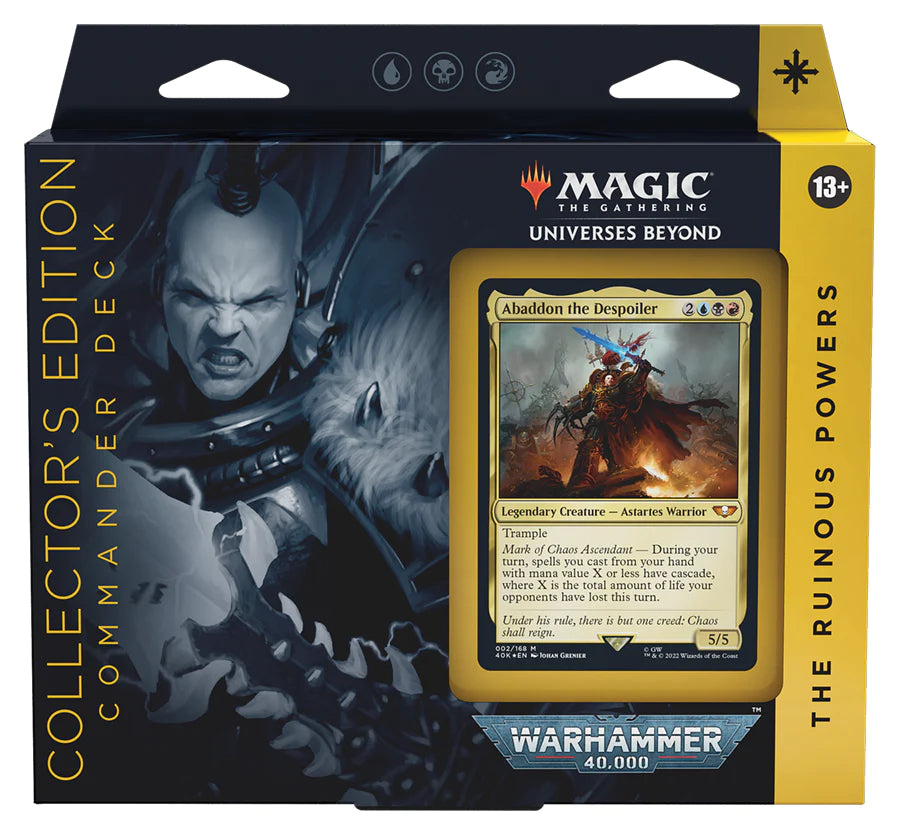 MTG : Universes Beyond - Warhammer 40K Commander Deck Collector Edition - The Ruinous Powers | Boutique FDB