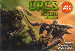 AK 3rd generation acrylics - Orks and green Models | Boutique FDB