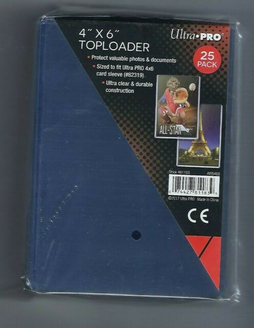 Ultra Pro 4" x 6" Toploaders | Boutique FDB