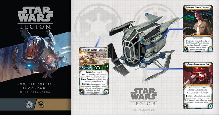 Star Wars Legion: LAAT / LE Patrol Transport | Boutique FDB