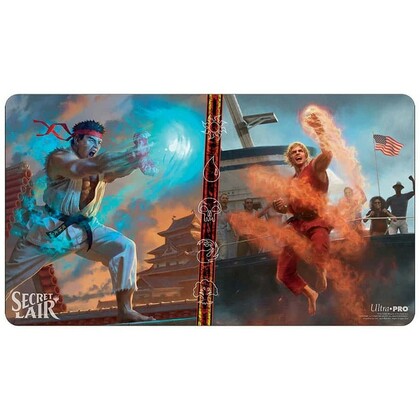 Magic: The Gathering: Secret Lair: Ryu: World Warrior & Ken: Burning Brawler Playmat | Boutique FDB