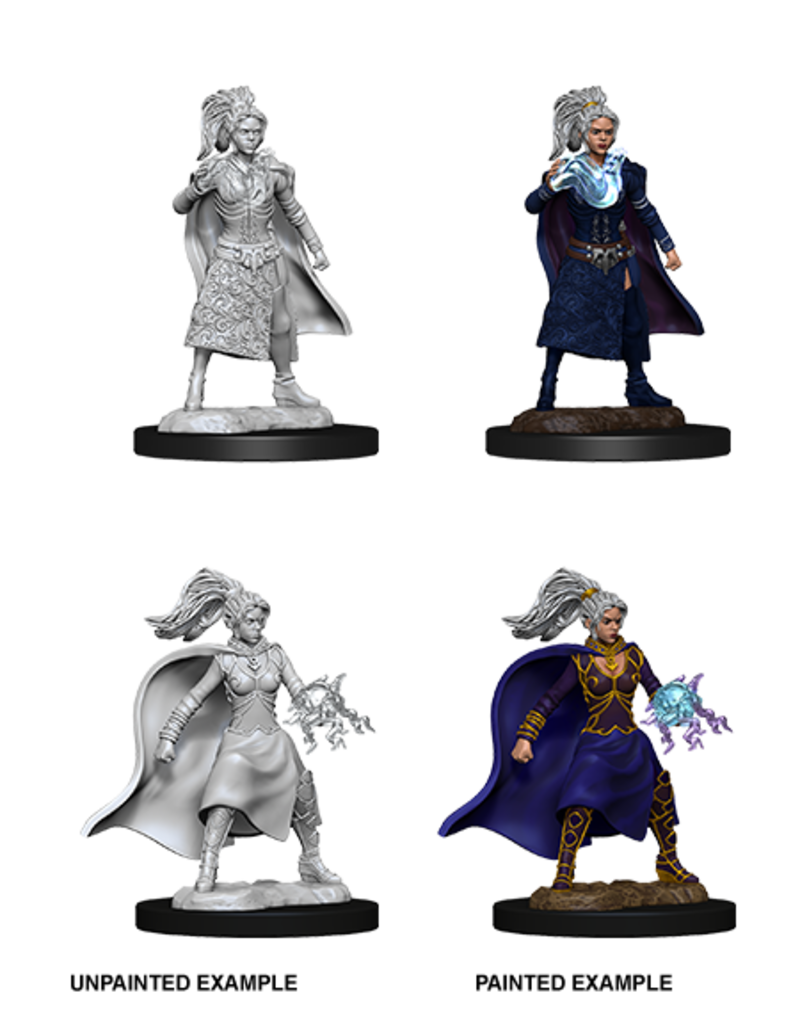 Dungeons & Dragons : Unpainted Miniatures - Wave 10 - Human Sorcerer Female | Boutique FDB