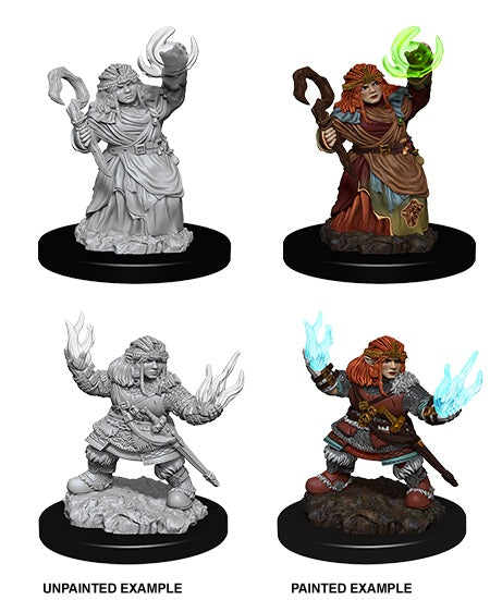 Pathfinder : Unpainted Miniatures - Wave 7 - Female Dwarf Summoner | Boutique FDB