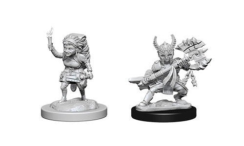 Dungeons & Dragons : Unpainted Miniatures - Wave 6 - Female Halfling Fighters | Boutique FDB