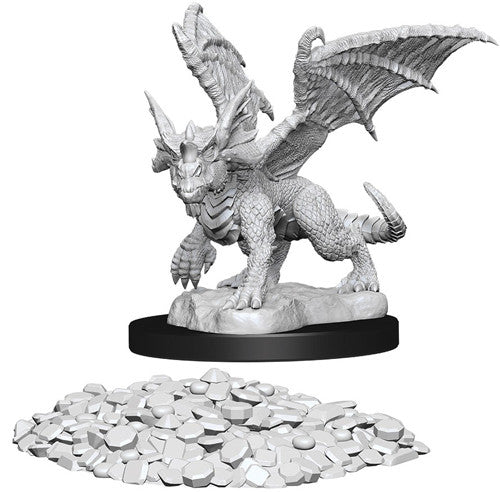 Nolzur's Marvelous Miniatures Unpainted Blue Dragon Wyrmling | Boutique FDB