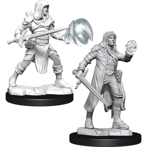 Dungeons & Dragons : Unpainted Miniatures - Wave 13 - Multiclass Fighter + Wizard | Boutique FDB